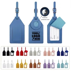 LEATHER LUGGAGE TAG WITH TRACKER Protective Case