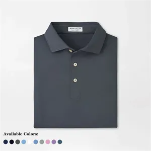 Custom Logo Peter Millar Men's Solid Performance Jersey Polo