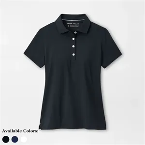 Custom Logo Peter Millar Women's Short Sleeve Button Polo