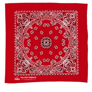 Garyline® 22" Bandana with Stock Paisley Pattern