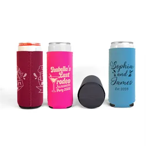 Custom Logo Double Side Neoprene 12oz  Tall Slim Can Coolie