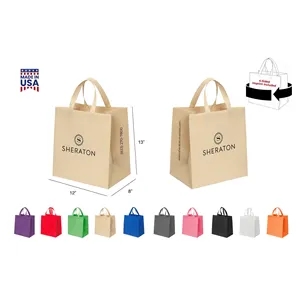 GREEN EARTH 12x8x13 CUSTOM NON WOVEN TOTE