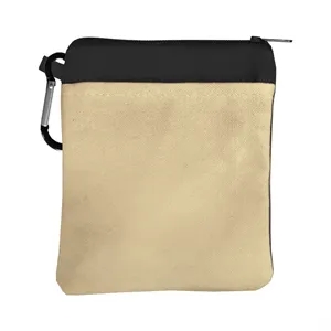 Garyline® Canvas Zipper Pouch with Carabiner