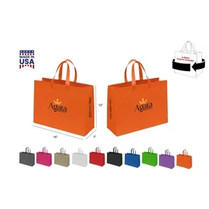 GREEN EARTH 16x7x12 CUSTOM NON WOVEN TOTE