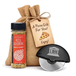 Pizza Night Gift Set with Seasoning & Pizza Cutter