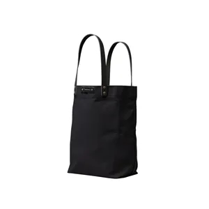 Canvas and Leather Market Tote. USA Made. Logo or Monogram.