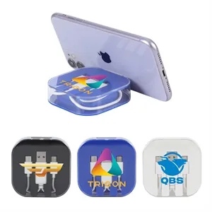 Tetra 4-in-1 Charging Cable With Recycled ABS Case & Built-I