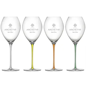 14oz. Colored Stem Champagne Glass