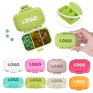 Portable 3 Grids Mini Pill Case