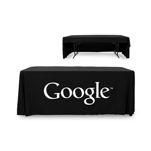 6 ft. 3 Sided PolyKnit™ Table Cover (One Color Logo)