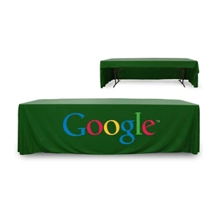 8 ft. 3 Sided PolyKnit™ Table Cover (Full Color Logo)