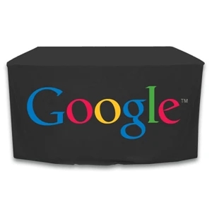4 ft. x 24 in.Throw PolyKnit™ Table Cover (Full Color Logo)