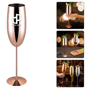 10 Oz Stainless Steel Champagne Glasses