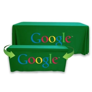 Convertible Throw PolyKnit™ Table Cover (Full Color Logo)