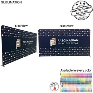 15'W x 8'H EuroFit Tension Fabric Straight Wall Display Kit