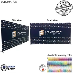 48Hr Quick Ship - 15'W x 8'H EuroFit Fabric Wall Display Kit
