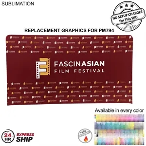 24Hr Express Ship- Graphics Double Sided 15'W x 8'H EuroFit