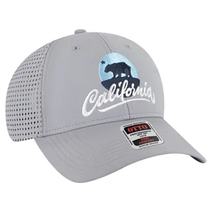 Custom Logo UPF 50+ Cool Comfort Knit Perforated Back 6 Panel Cap