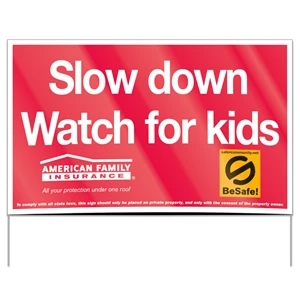 Double Sided Poly Bag Yard Sign (16" x 26")