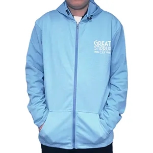Custom Logo Performance Full-Zip Lightweight Athletic Jacket
