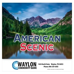 American Scenic Wall Calendar: 2027 Stapled