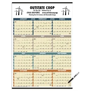 Triumph® Calendars Time Management Span-A-Year (Laminated...