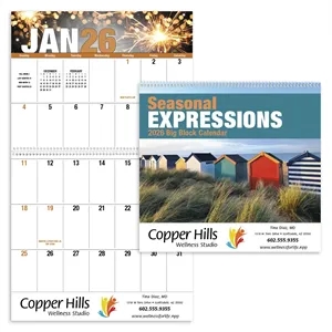 Good Value™ Seasonal Expressions Big Block Calendar