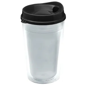 Garyline® Transparent Tumbler with Sip Lid - 16 oz.