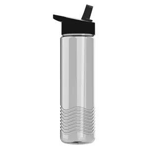 Garyline® Wave Tritan® Bottle with Flip-Straw Lid - 24 oz.