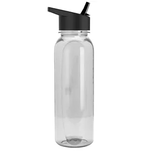 Garyline® Boss Embossed Tritan® Bottle with Flip-Straw Li...