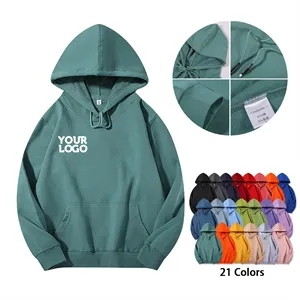 Custom Logo Vibrant Hooded Sweatshirt