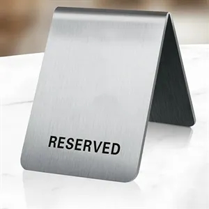 Stainless Steel Table Tent Sign