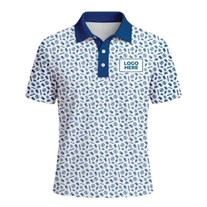 Custom Logo Youth Short Sleeve Full Color Polo