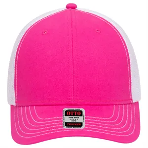 Custom Logo 6 Panel Contrast Stitching Mesh Back Baseball Cap