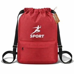 Custom Logo EcoVenture RPET Drawstring Backpack