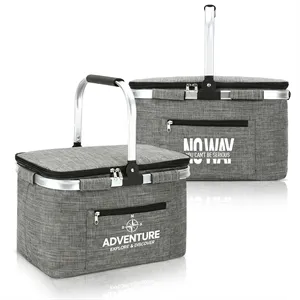 Custom Logo Collapsible Insulated Basket Cooler