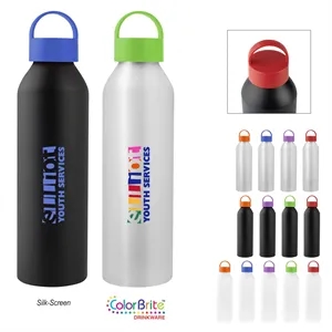 Custom Logo 22 Oz. Darcy Aluminum Bottle With Recycled Lid