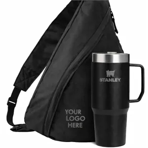 Custom Logo 24 oz Stanley® Tumbler  with Sling Bag Gift Set