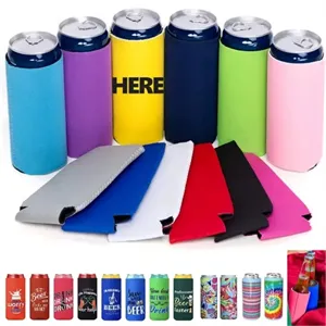 Custom Logo 12 Oz Slim Seltzer Can Coolie