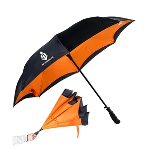 Custom Logo The Rebel Inverted Umbrella - 48" Auto Open/Close