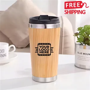 Bamboo Stainless Steel Insulated Travel Tumbler