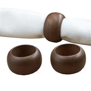 Simple Round Wooden Napkin Ring