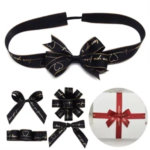 Gift Wrap Ribbon Bows with Elastic Belts
