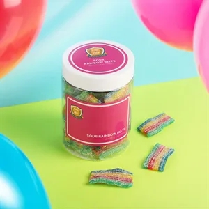 Large Jar Sour Rainbow Belts