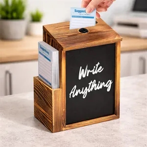 Donation Box or Fund raising Chalkboard Ballot Tip Drop Box-