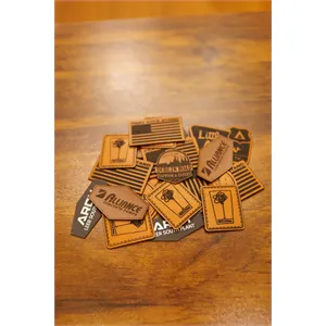 Custom Logo Custom Leather Patches Engraved or Debossed
