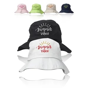Custom Logo Lightweight Cotton Bucket Hat