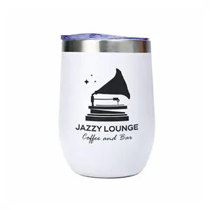 12 oz Stainless Steel Vacuum Insulated Wine Tumbler with Lid