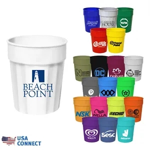 17 OZ. Fluted Stadium Cup - USA Connect