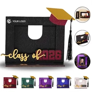 Three-dimensional wooden graduation season gift photo frame
